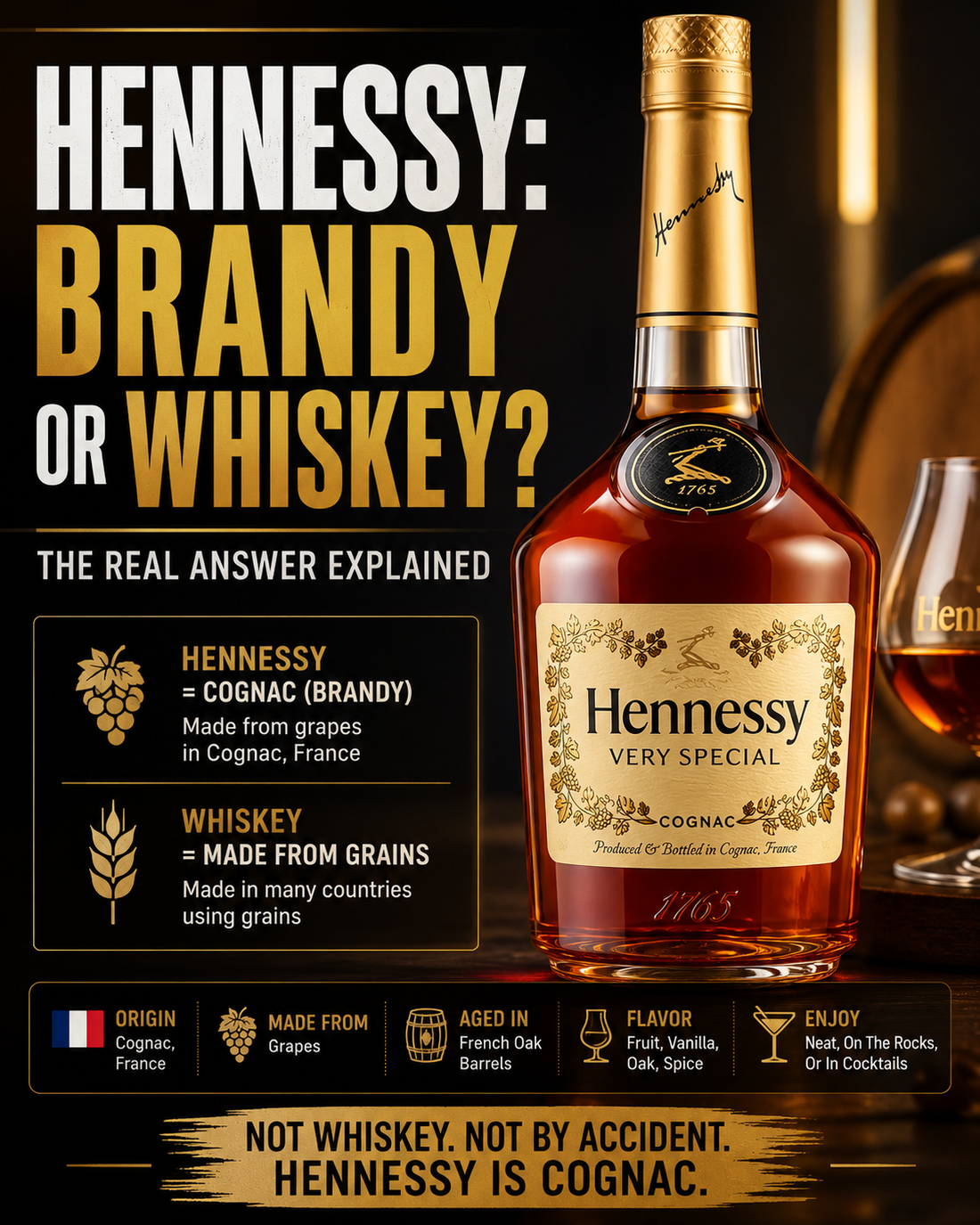 Is Hennessy Brandy or Whiskey? The Real Answer
