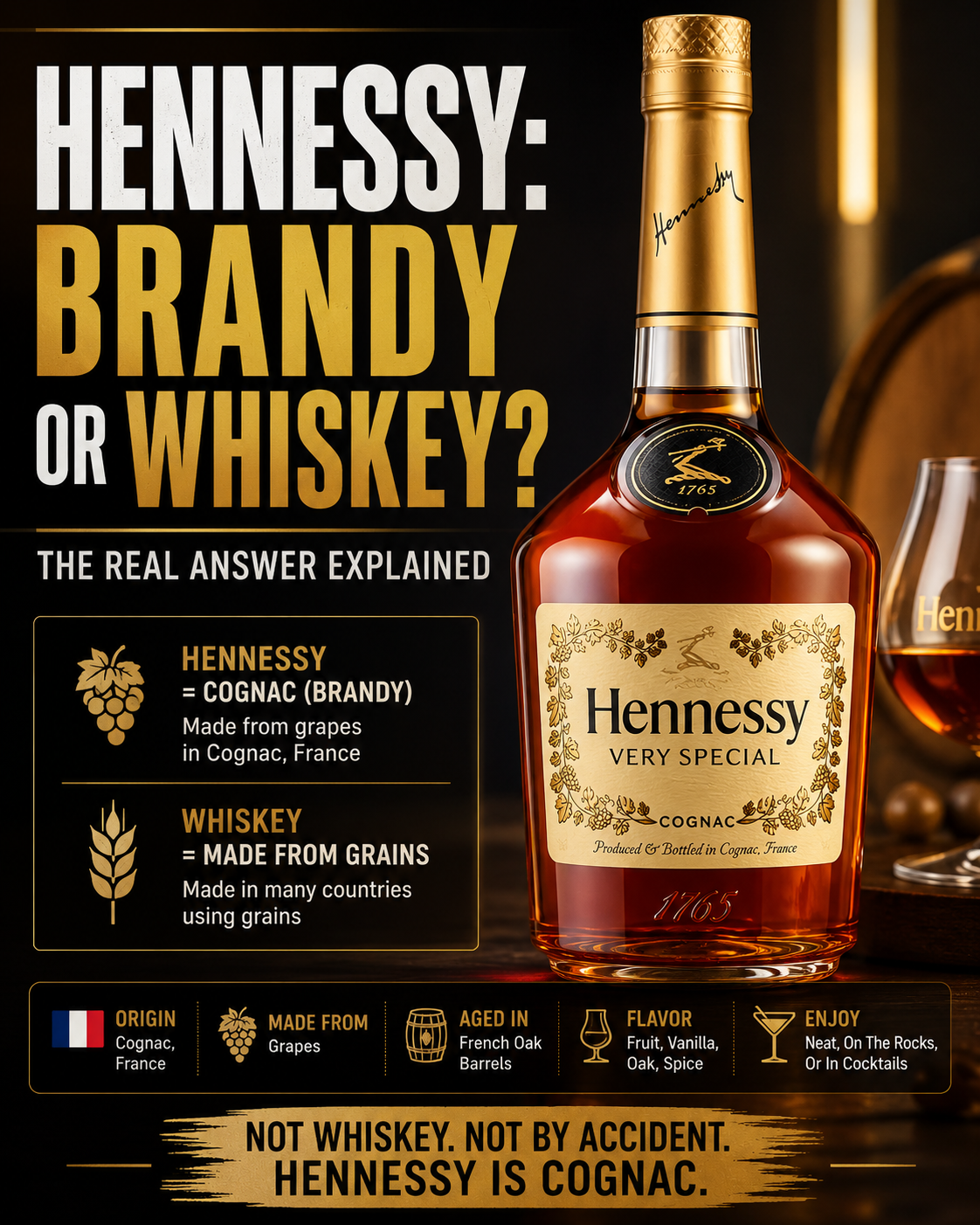 Is Hennessy Brandy or Whiskey? The Real Answer
