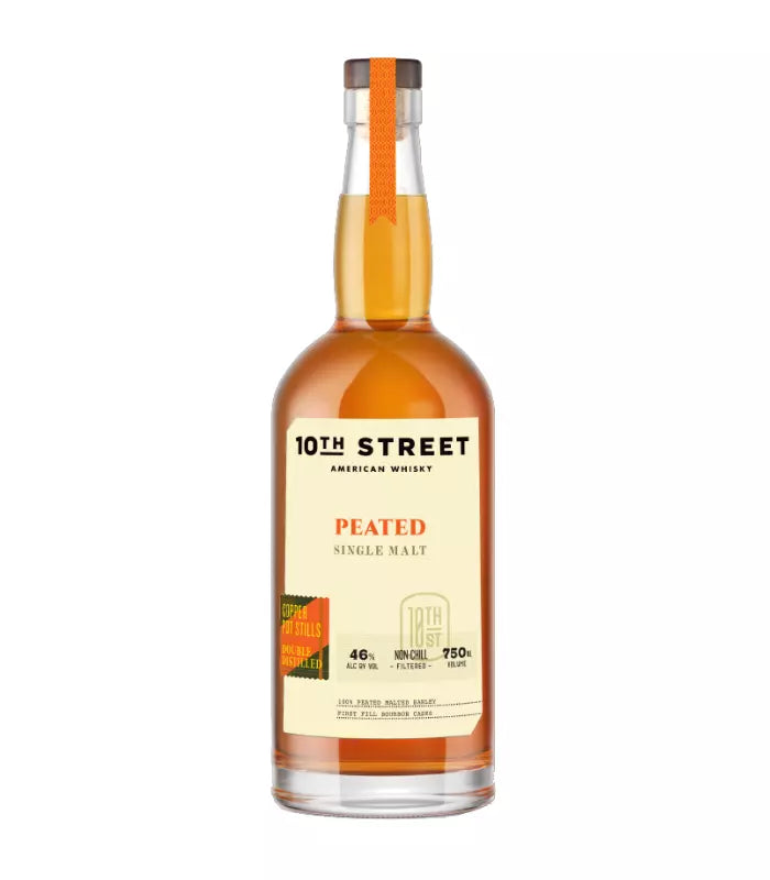 10th Street Peated Single Malt American Whiskey 750mL