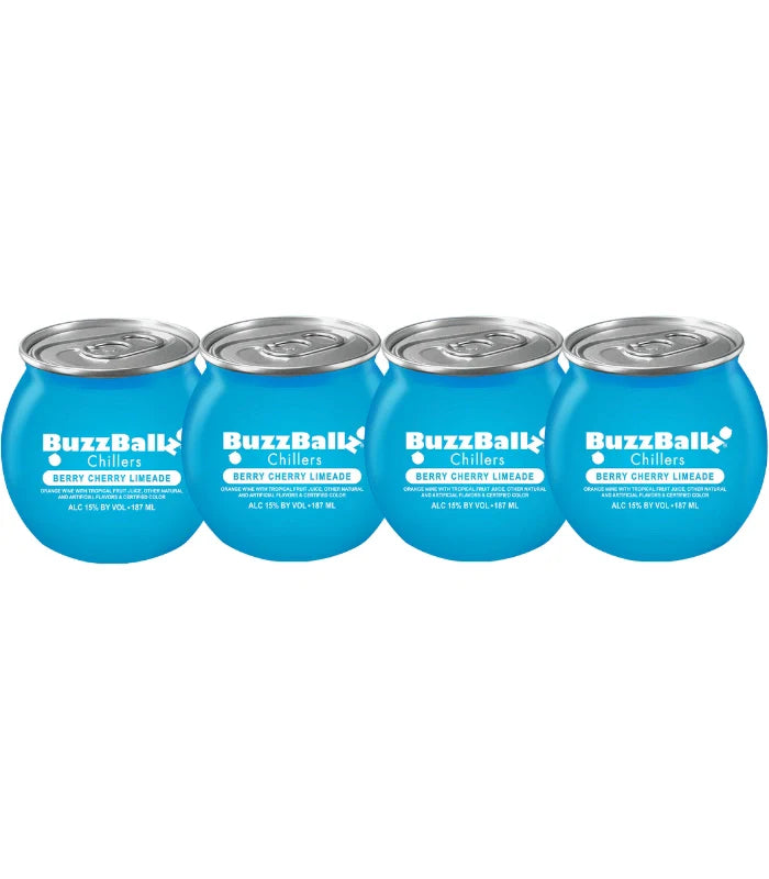 Buzzballz Berry Cherry Limeade Pre-Mixed Cocktails 4-Pack