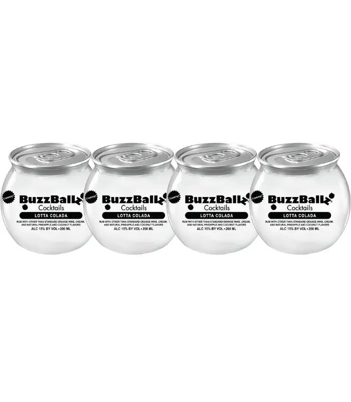 Buzzballz Lotta Colada Pre-Mixed Cocktails 4-Pack