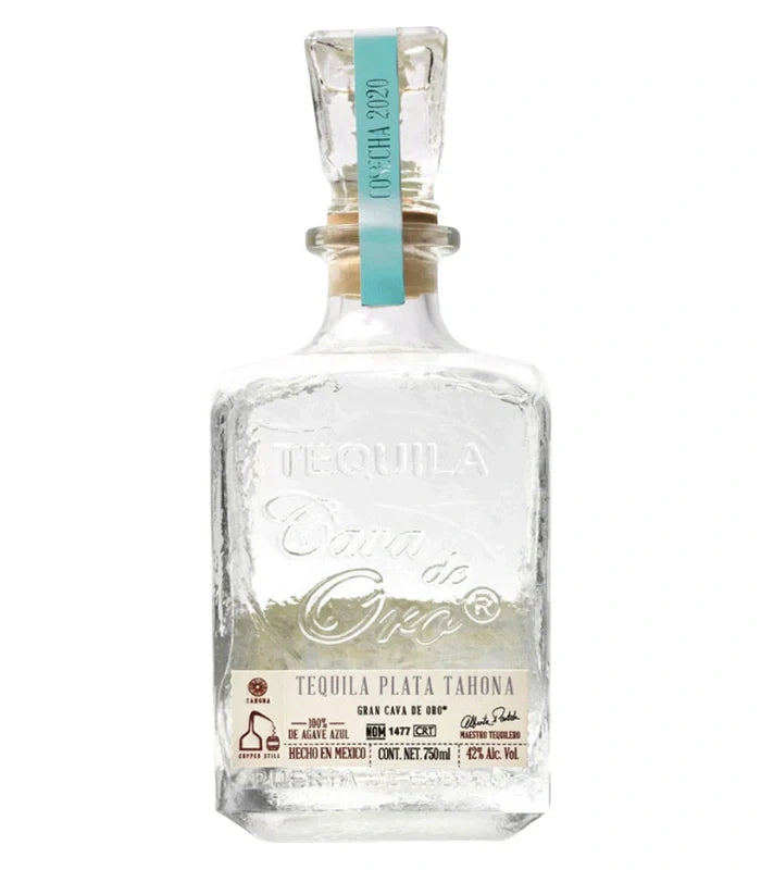 Cava De Oro Tequila Plata Tahona 750mL