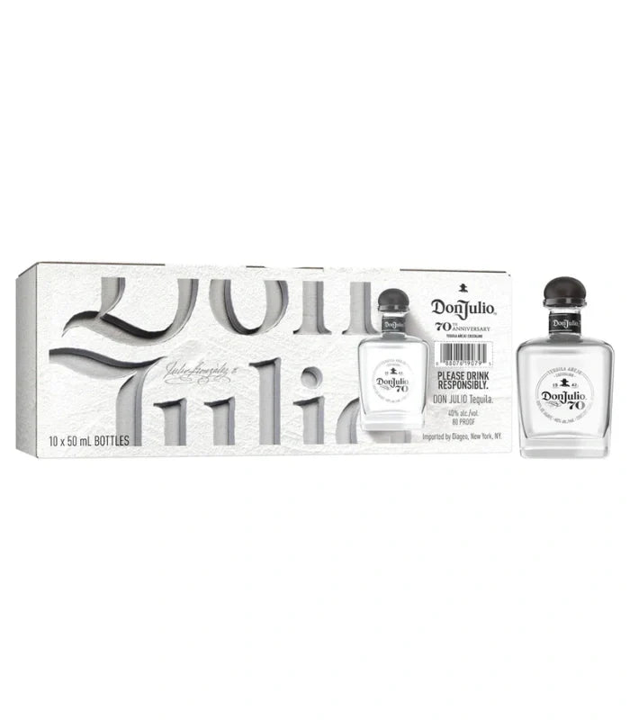 Don Julio 70 Anejo Cristalino Tequila Shooters 50mL x 10