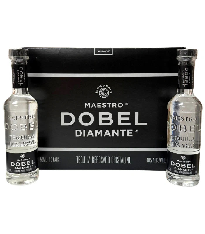 Maestro Dobel Diamante Tequila Cristalino Reposado Shooters 10 x 50mL