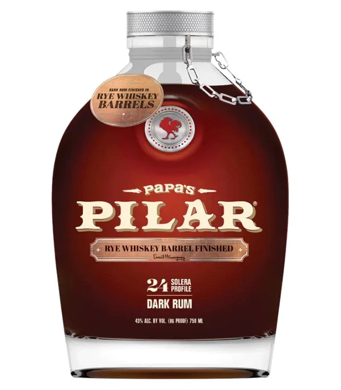 Papa's Pilar Dark Rum Finished in Rye Whiskey Barrels 750mL