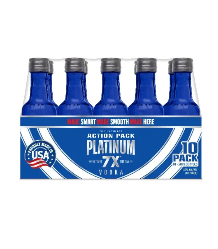 Platinum Vodka Shooters 10 x 50mL