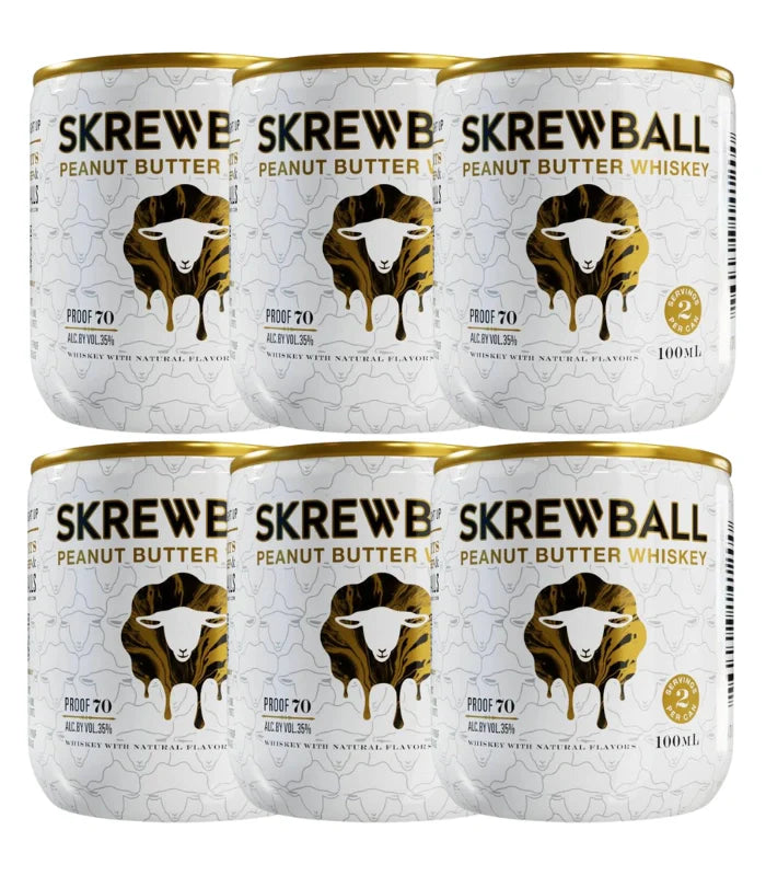 Skrewball Peanut Butter Whiskey Cans (6 x 100mL)