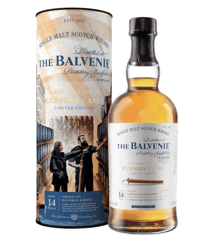 The Balvenie 14 Year Curious Casks American Bourbon Barrel Scotch 750mL