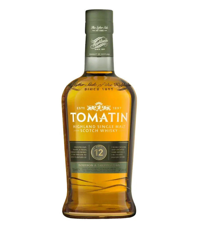 Tomatin 12 Year Old Bourbon & Sherry Cask Single Malt Scotch Whisky 750mL