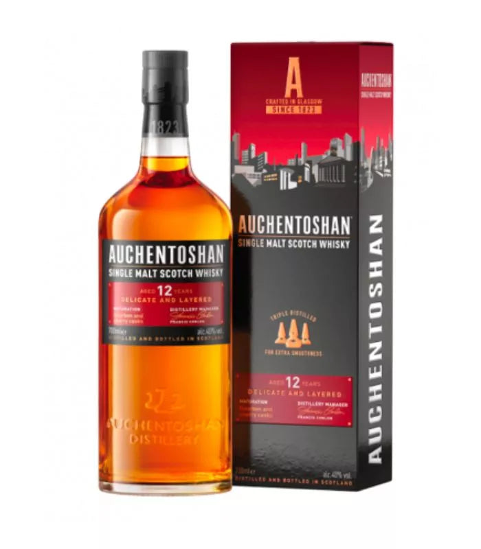 Auchentoshan 12 Year Old Single Malt Scotch Whisky 750mL