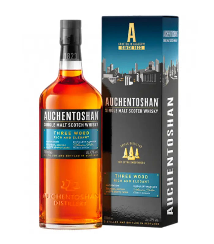 Auchentoshan Three Wood Single Malt Scotch Whisky 750mL