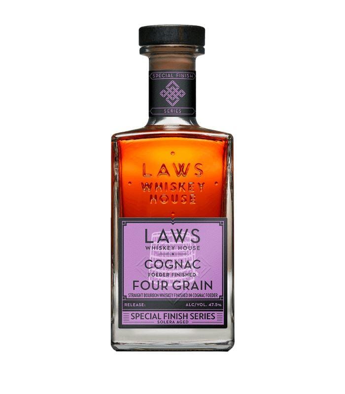 Laws Whiskey House Four Grain Cognac Finished Bourbon Whiskey 750mL