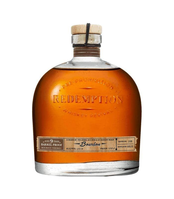Redemption 9 Years Aged Barrel Proof Bourbon 750mL