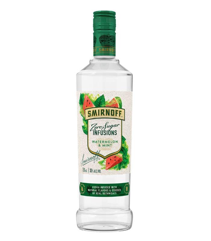 Smirnoff Zero Sugar Infusions Watermelon and Mint Vodka 750mL
