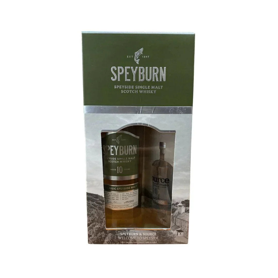 Speyburn 10 Year Single Malt Scotch With Source Water Gift Set