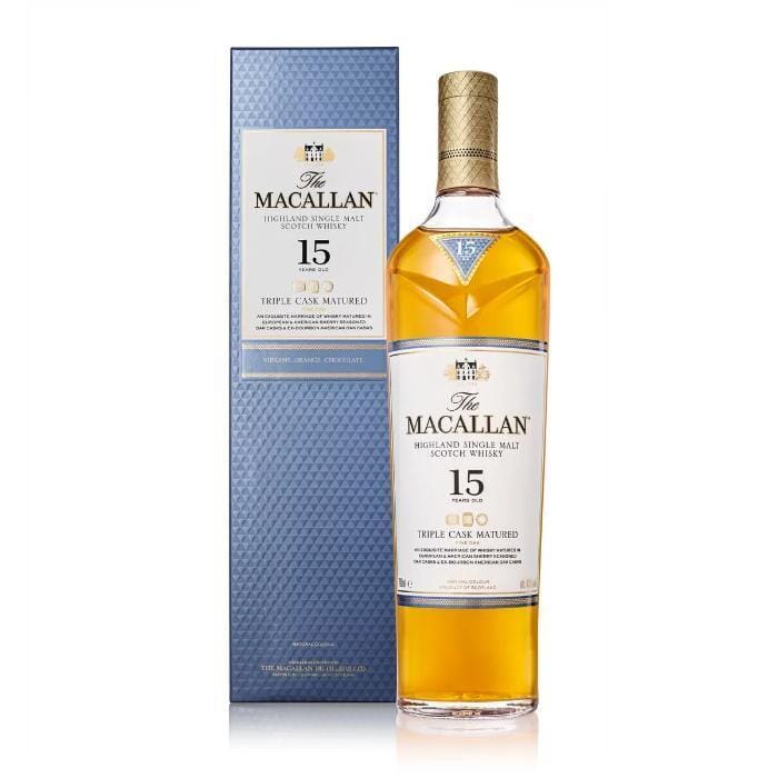 The Macallan 15 Years Old Triple Cask Scotch Whisky 750ml