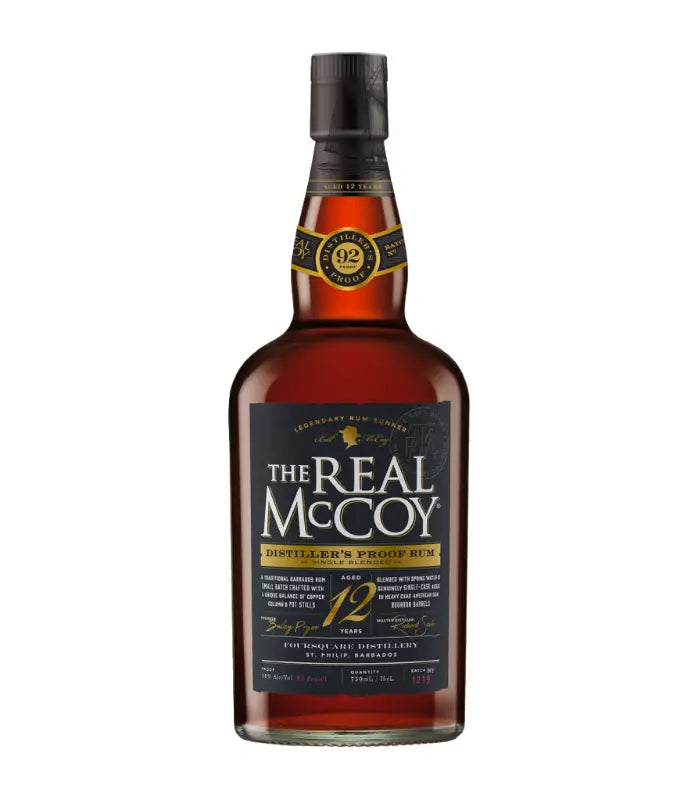 The Real McCoy 12 Year Aged Rum Distiller's Proof 750mL