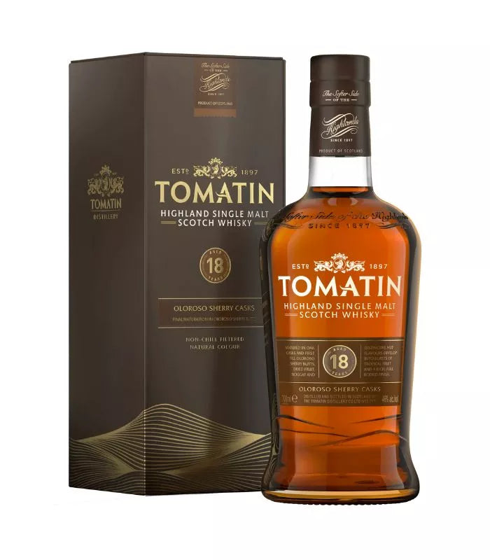 Tomatin 18 Year Old Oloroso Sherry Cask Single Malt Scotch Whisky 750mL